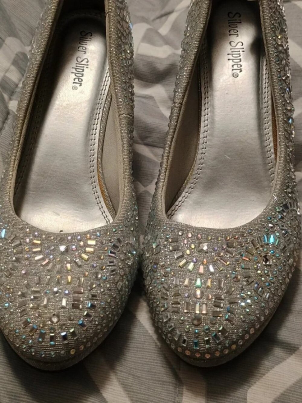 Bling high heel shoes